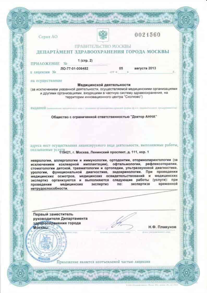 ООО Доктор АННА - страхование для ВКС в Москве